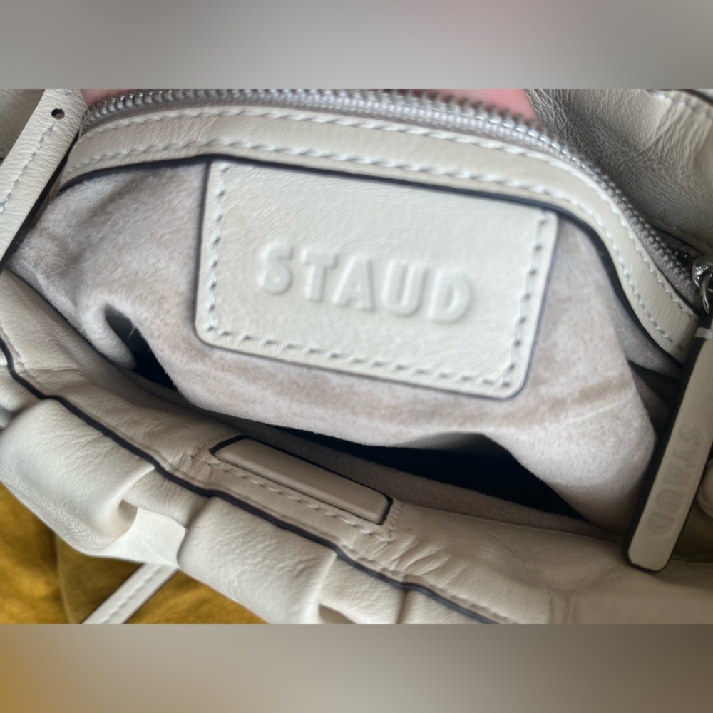 Staud Valentina Leather Bucket Bag - image 5